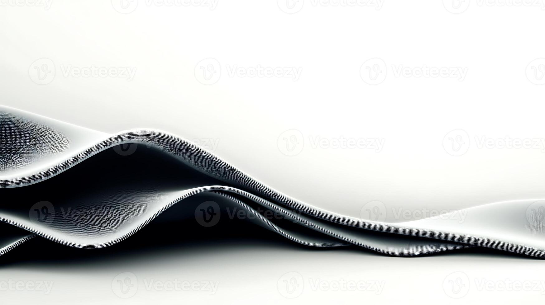 Smooth, flowing fabric drapes elegantly against a minimalist background, creating a serene atmosphere photo