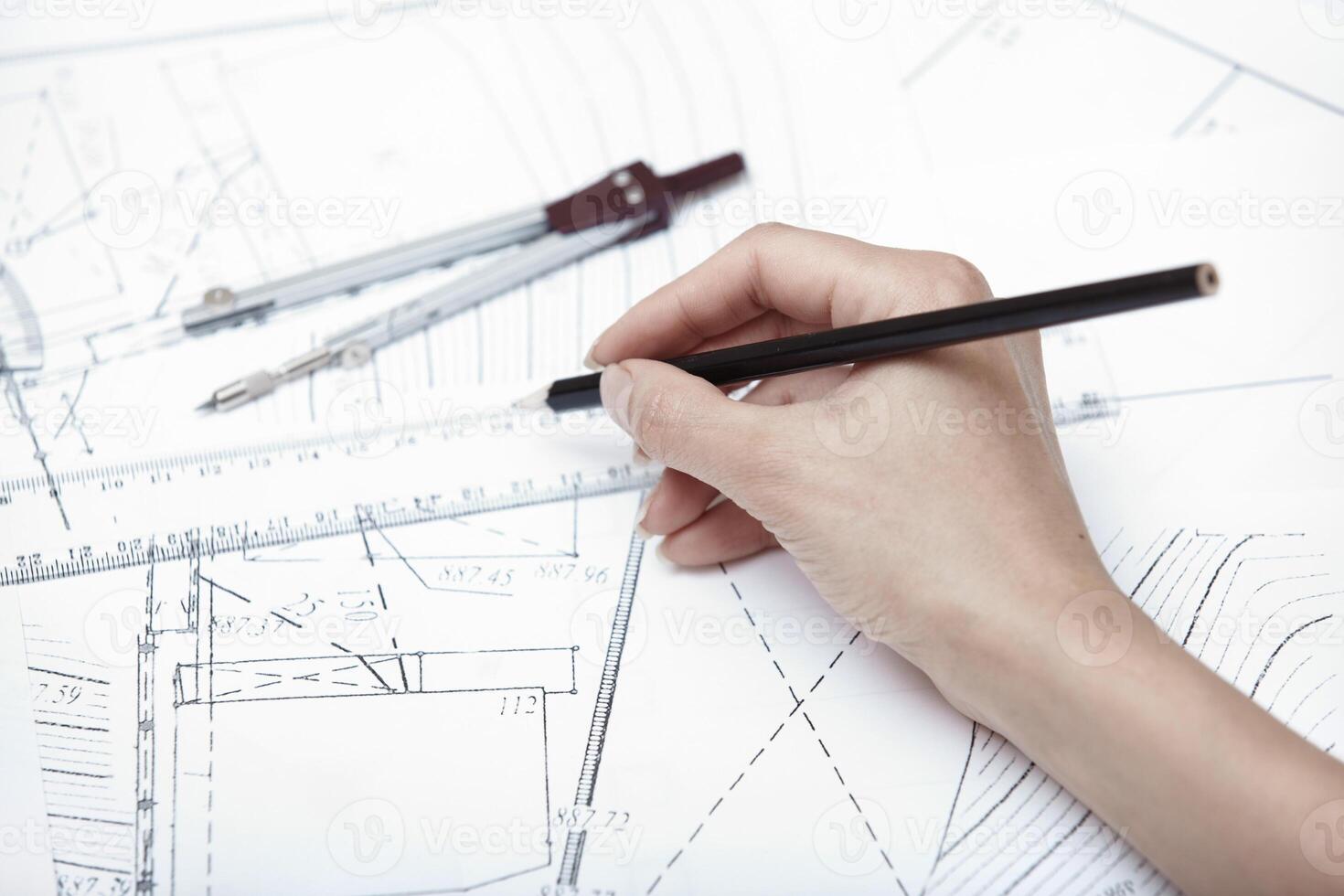 Engineering drawing skills photo