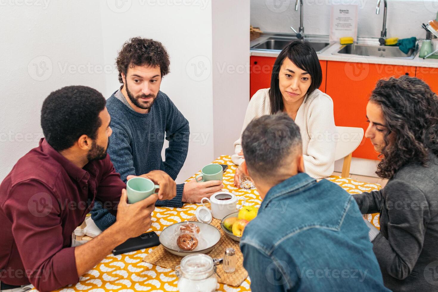 A Photo of the Collaborative Work Environment. Business Community