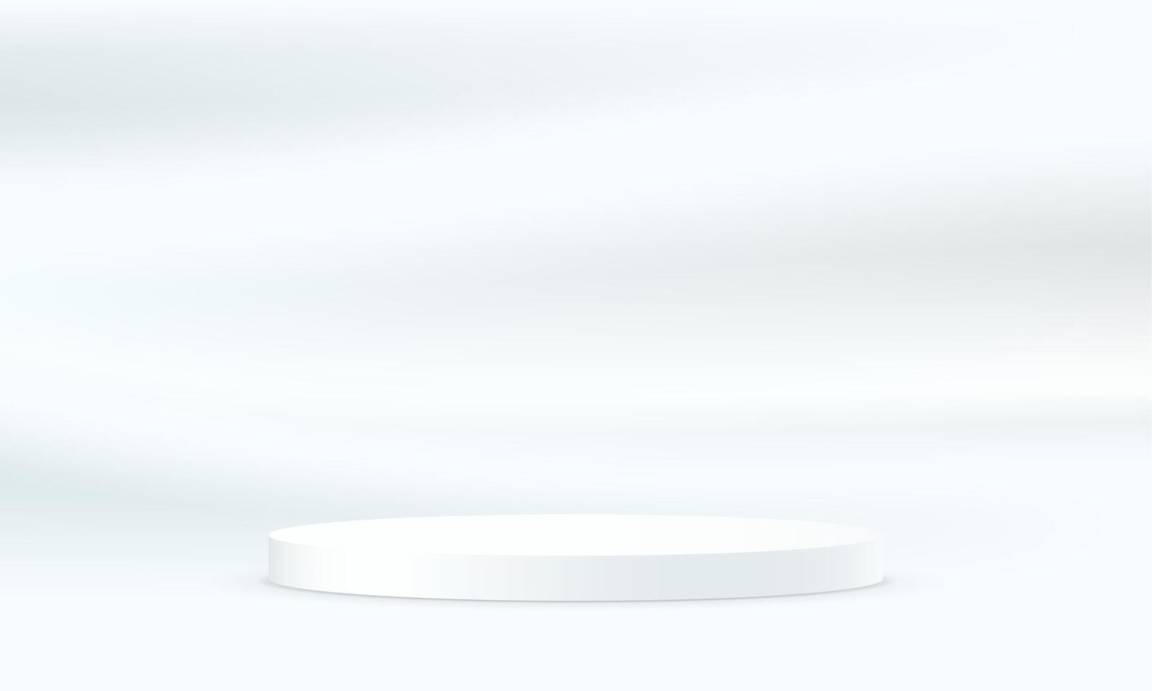 White background 3d with podium. White soft satin smooth fabric background. Space for selling products on the website. illustration. vector