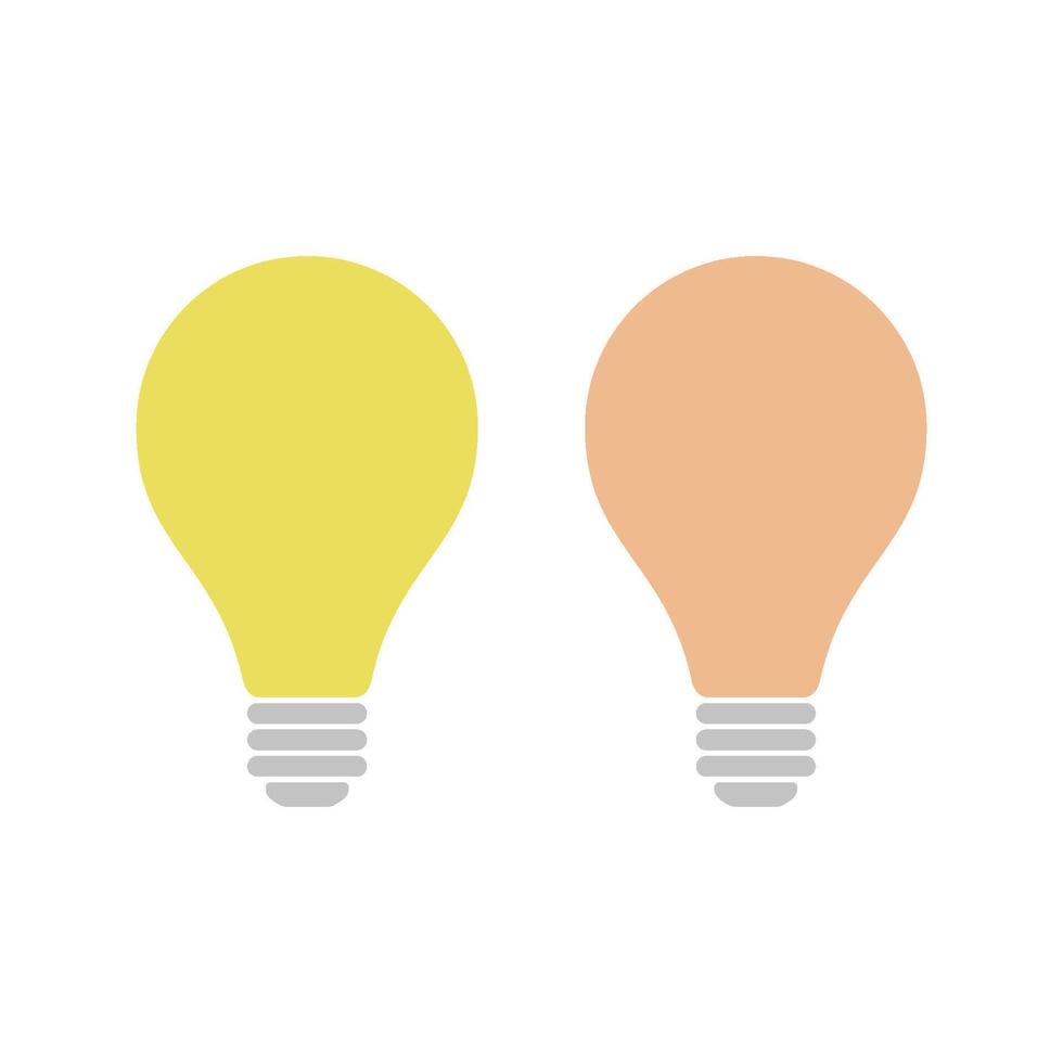 Set Light Bulb Logo Template Illustration Design. EPS 10. vector