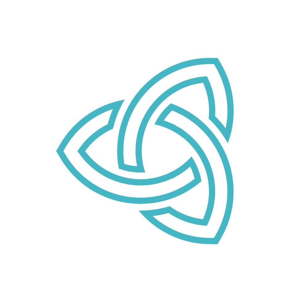 Trinity Celtic Knot Ornamental Logo Template Illustration Design. EPS 10. vector