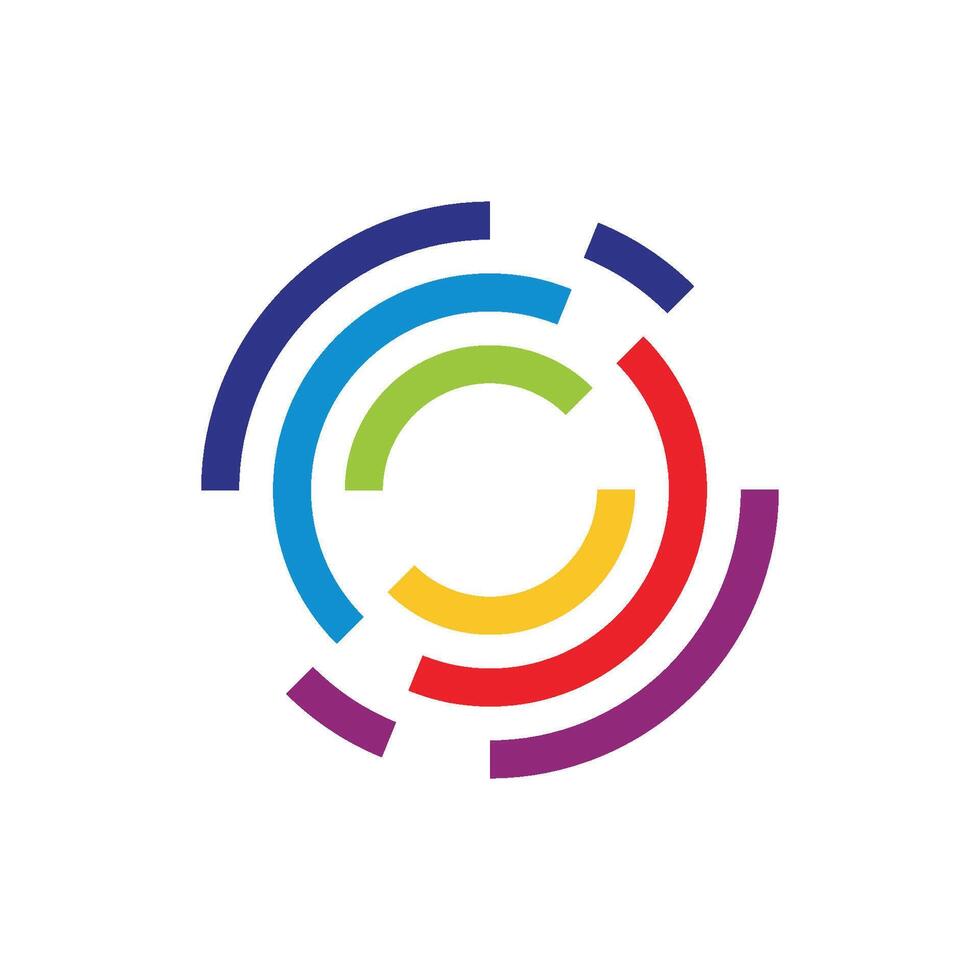 Abstract Circle Whirlpool Logo Template Illustration Design. EPS 10. vector