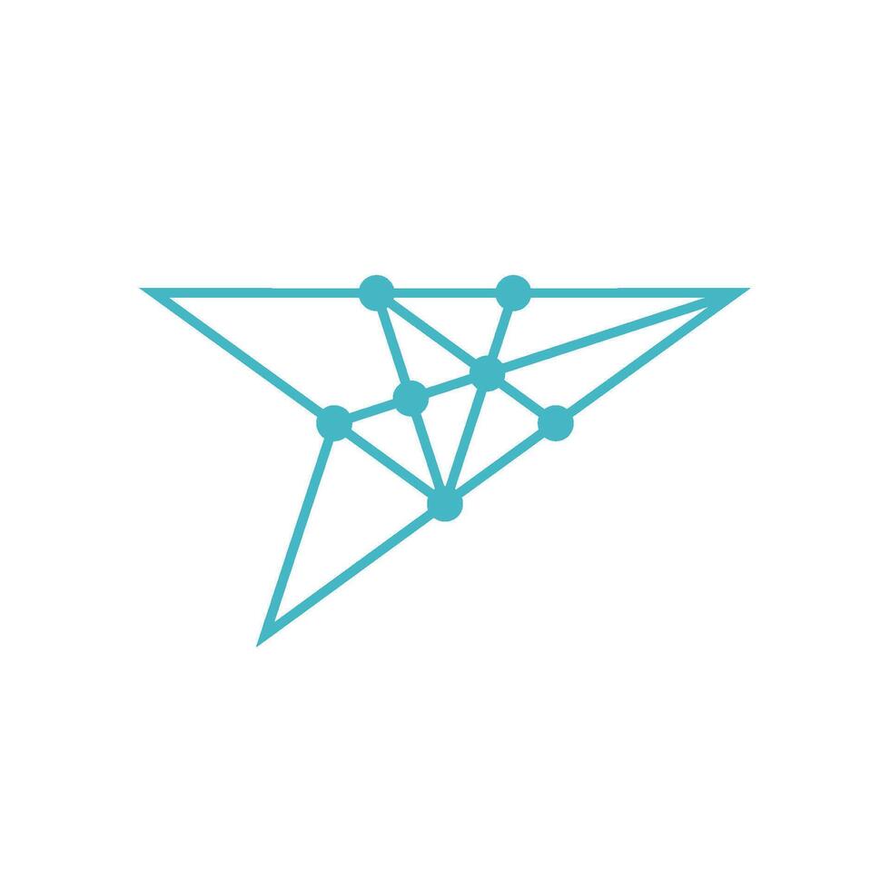 Blue Constellation Star Logo Template Illustration Design. EPS 10. vector