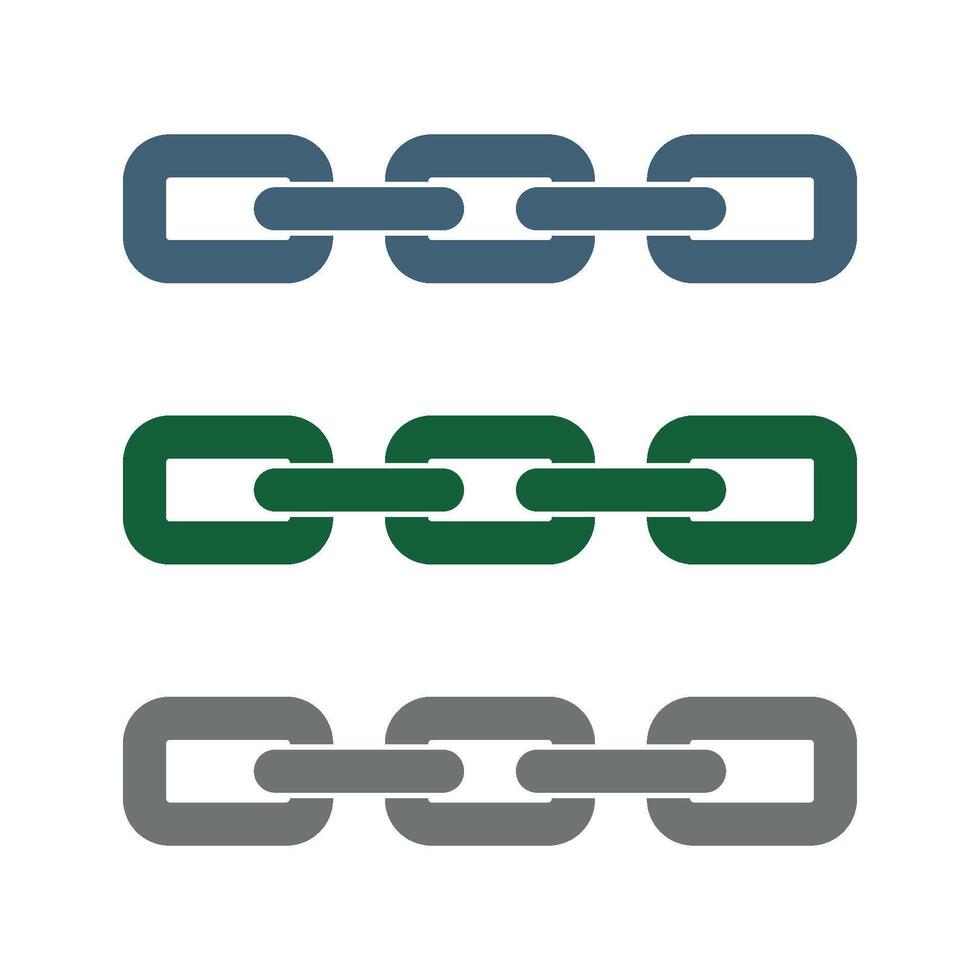 Color Set Chain Logo Template Illustration Design. EPS 10. vector