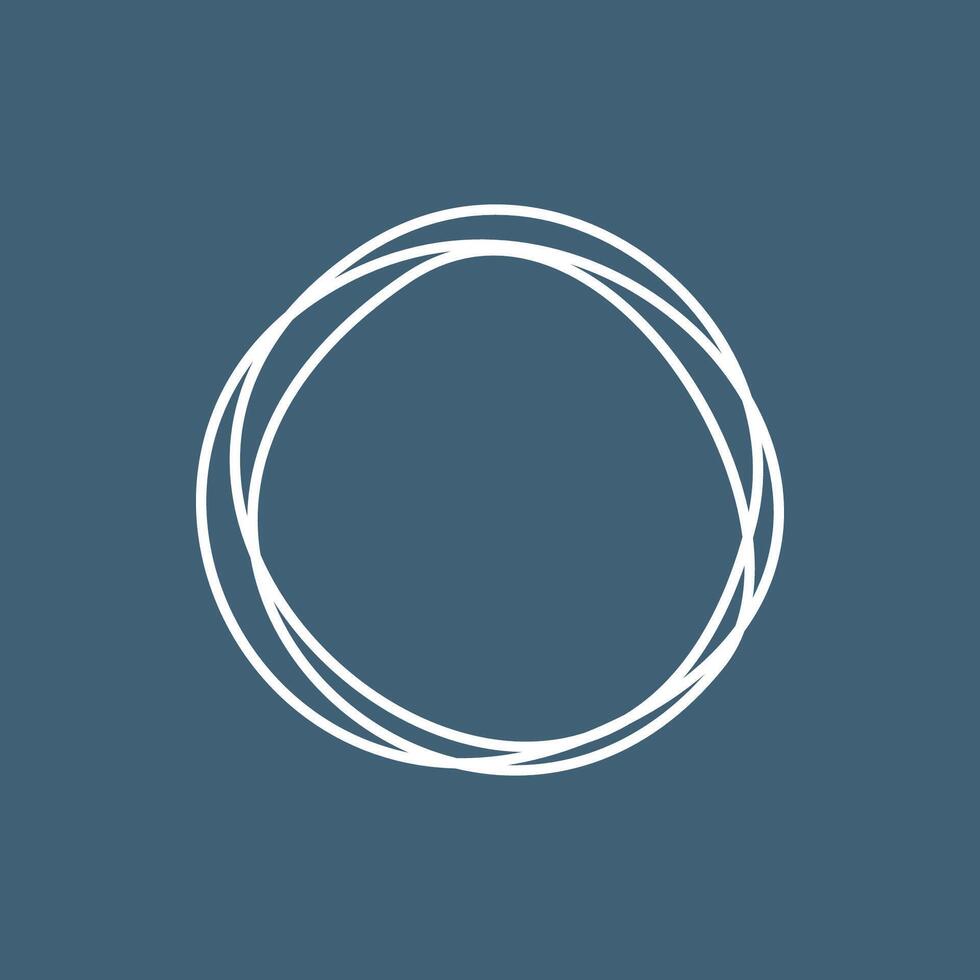 Abstract Circle Line Logo Template Illustration Design. EPS 10. vector