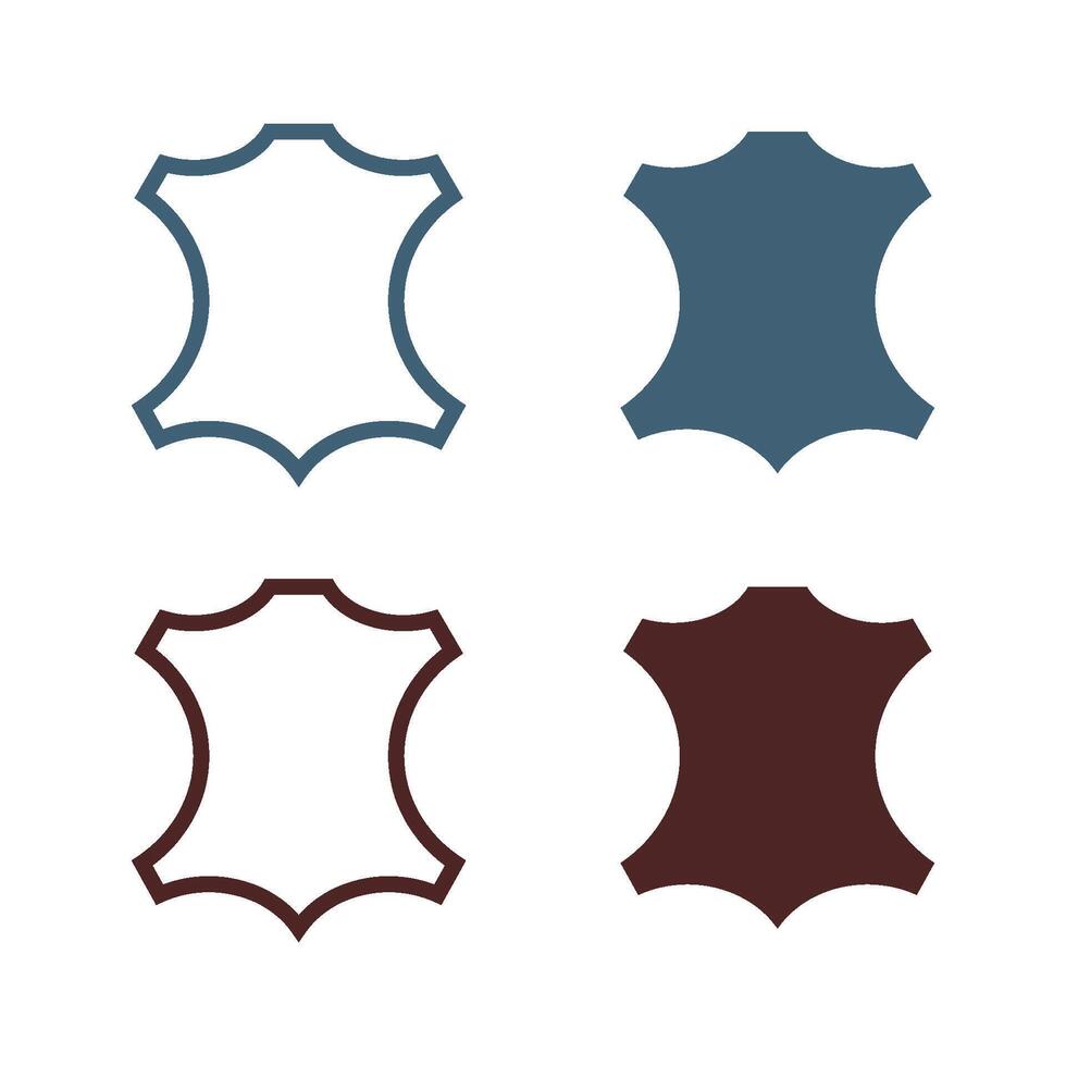 Set Leather Icon Logo Template Illustration Design. EPS 10. vector