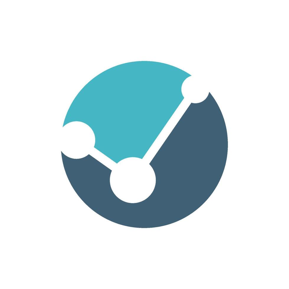 Circle Shape Dot Check Mark Logo Template Illustration Design. EPS 10. vector