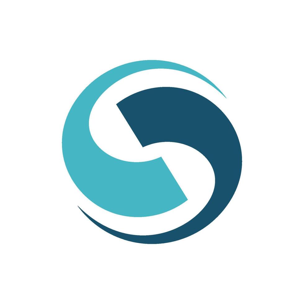 Abstract Circular Letter S Swoosh Logo Template Illustration Design. EPS 10. vector