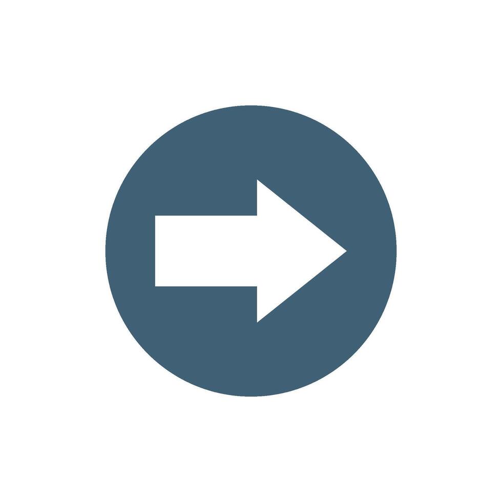 Circle Forward Arrow logo Template Illustration Design. EPS 10. vector