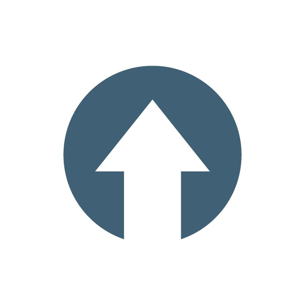 Up Arrow Circle logo Template Illustration Design. EPS 10. vector