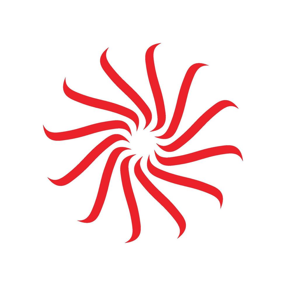 Abstract Sun Circle Flower Logo Template Illustration Design. EPS 10. vector