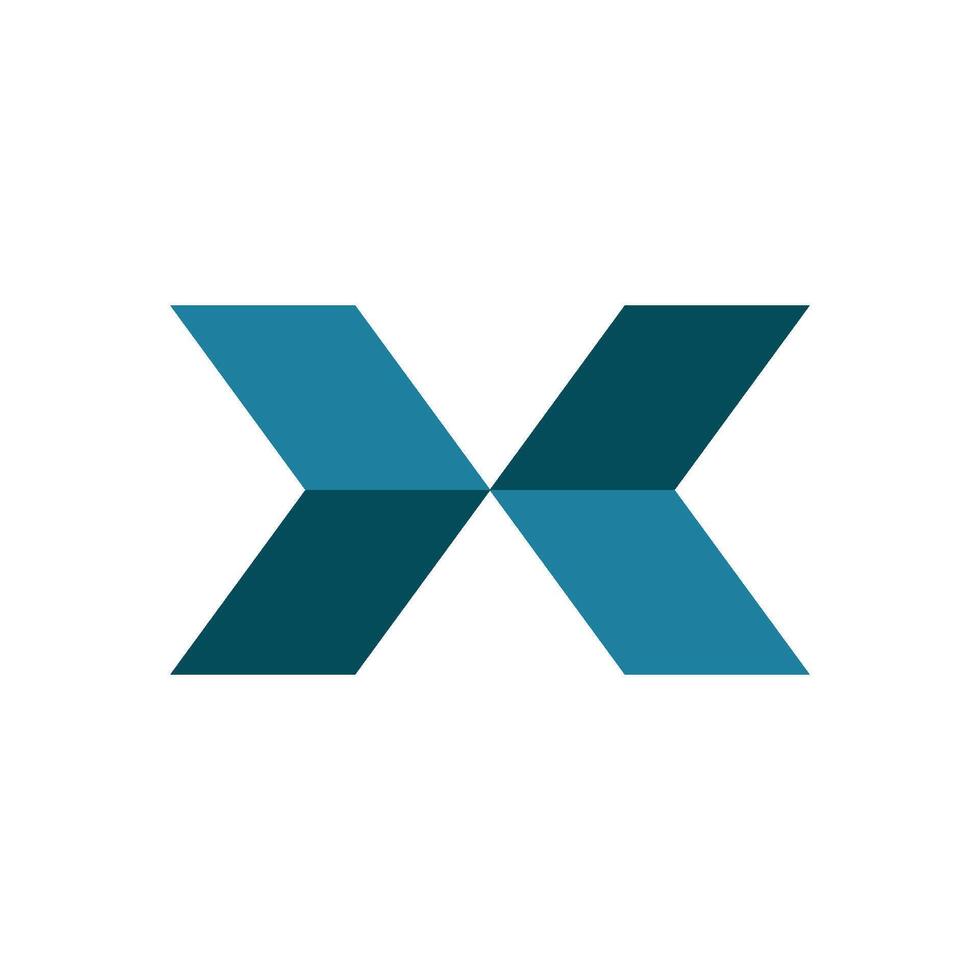 Two Arrow Letter X Logo Template Illustration Design. EPS 10. vector