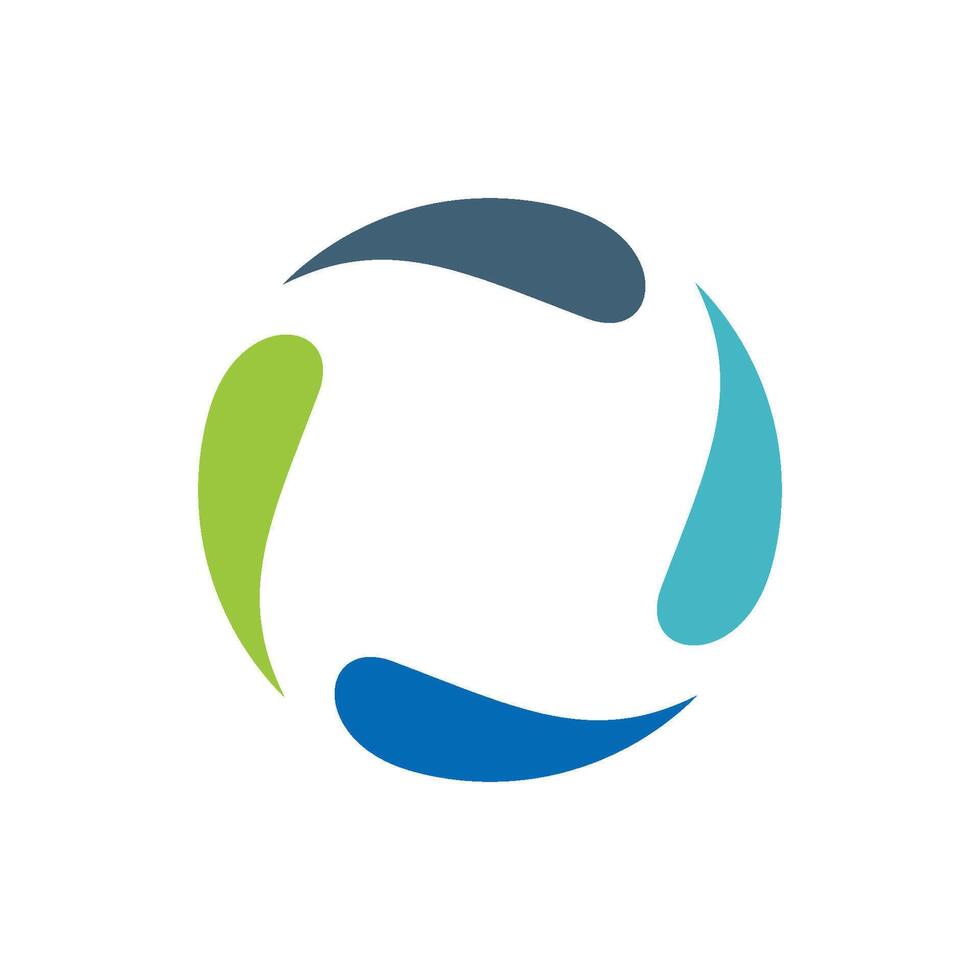 Abstract Colorful Circle Swoosh Logo Template Illustration Design. EPS 10. vector