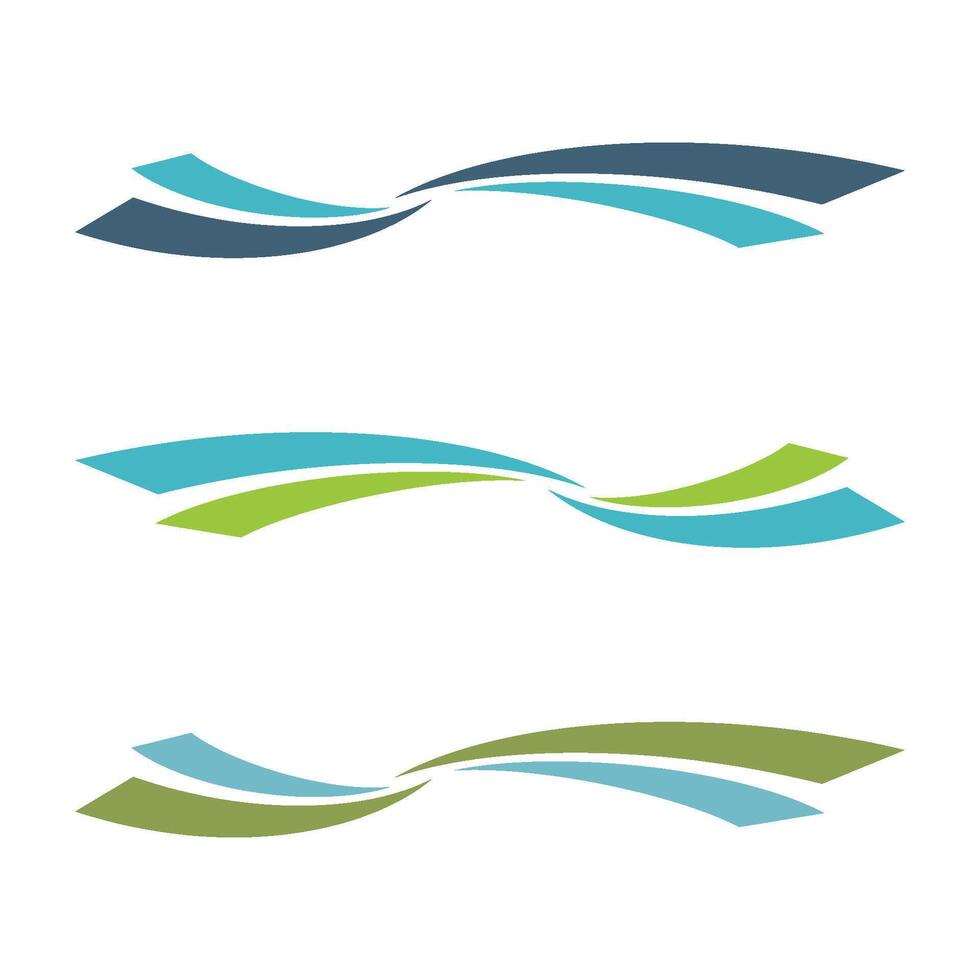 Abstract Swoosh Element Set Logo Template Illustration Design. EPS 10. vector