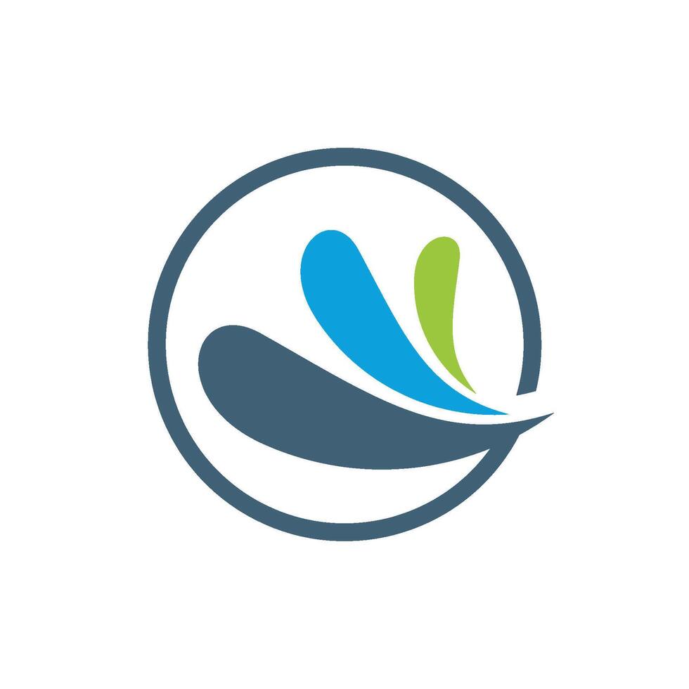 Circle Swoosh Element Water Splash Logo Template Illustration Design. EPS 10. vector