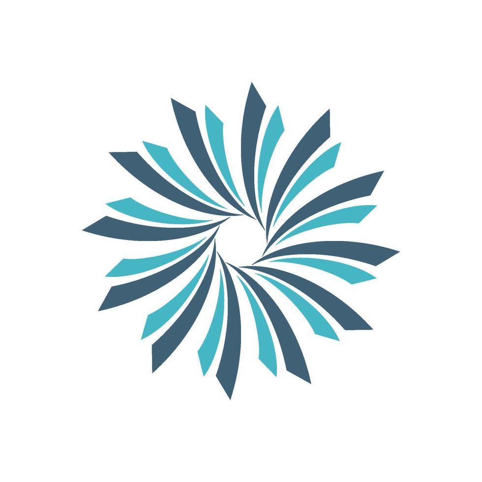 Swoosh Element Flower Decorative Logo Template Illustration Design. EPS 10. vector