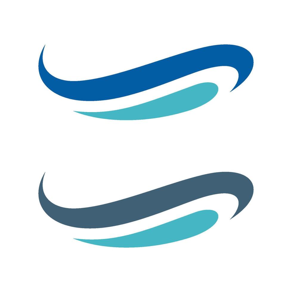 Elegant Wave Swoosh Logo Template Illustration Design. EPS 10. vector
