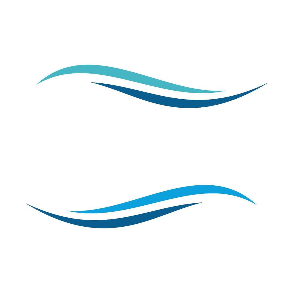 Decorative Wave Water Swoosh Logo Template Illustration Design. EPS 10. vector