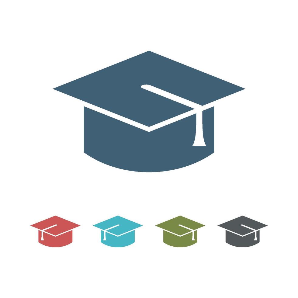Set Graduate Hat Educate logo Template Illustration Design. EPS 10. vector