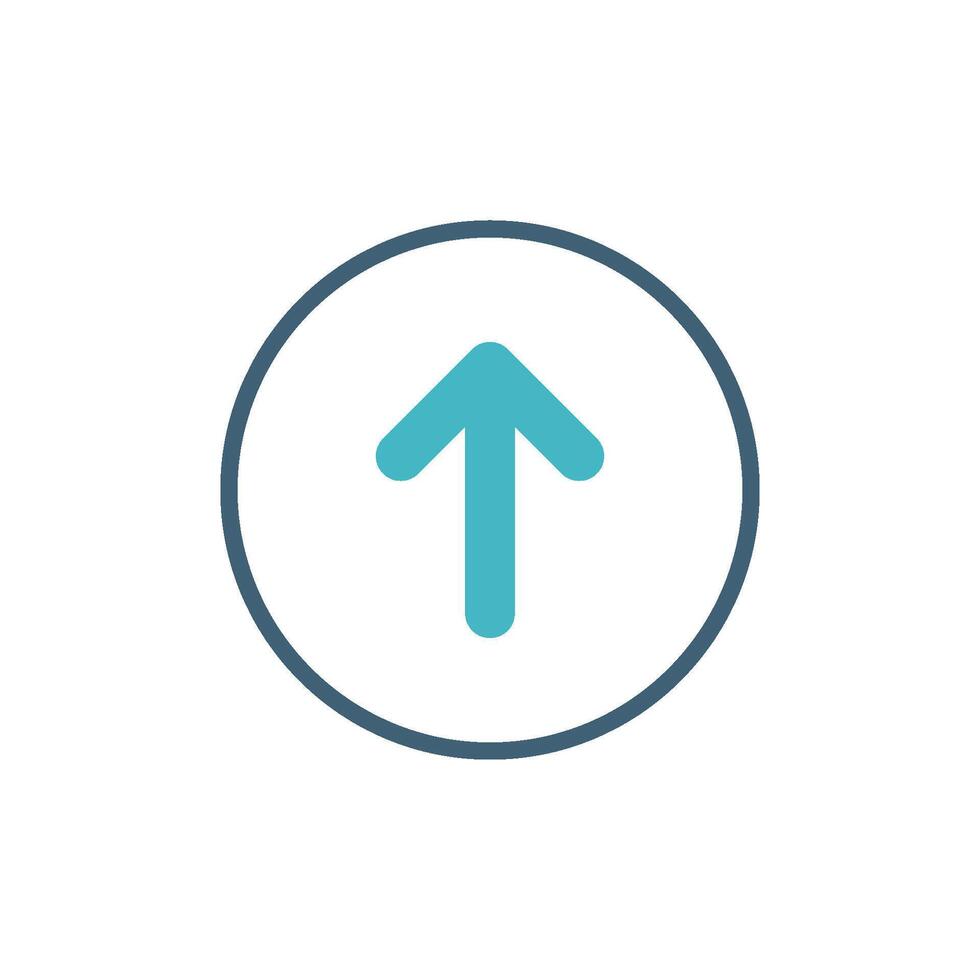 Arrow Up Logo, Upload Icon Template Illustration Design. EPS 10. vector