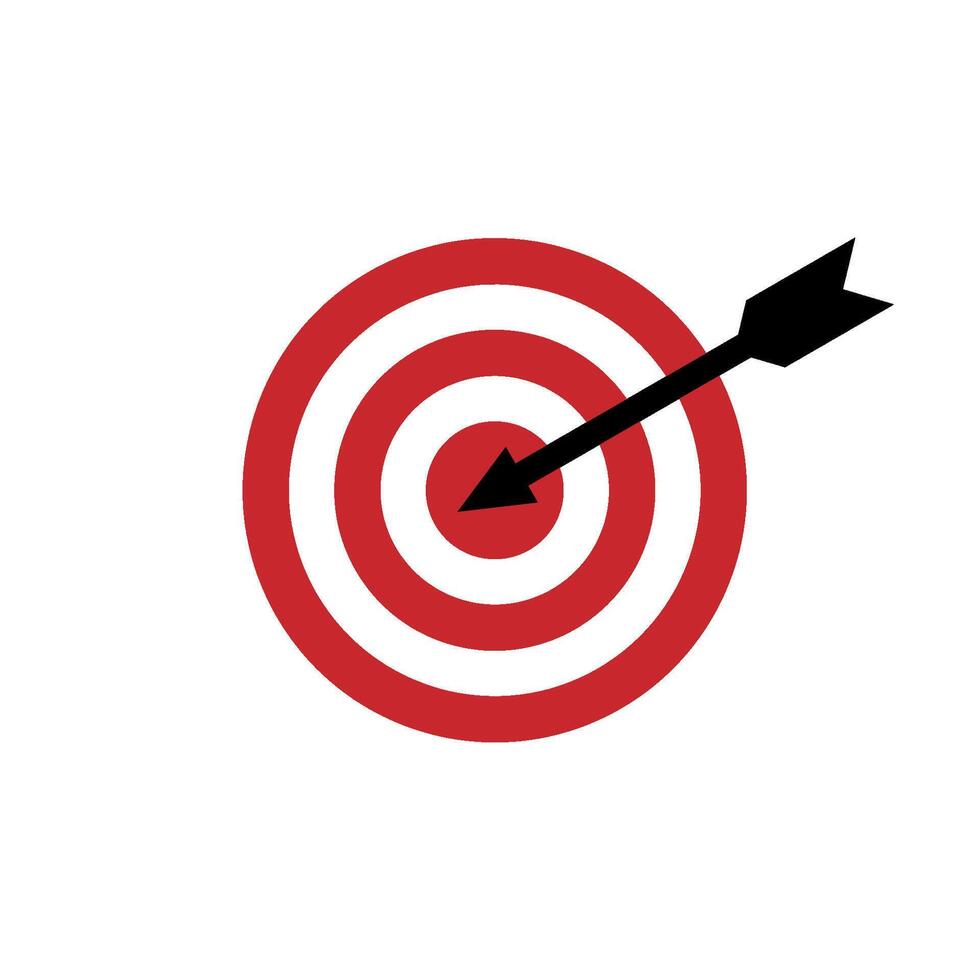 Black Arrow Dart Target Logo Template Illustration Design. EPS 10. vector