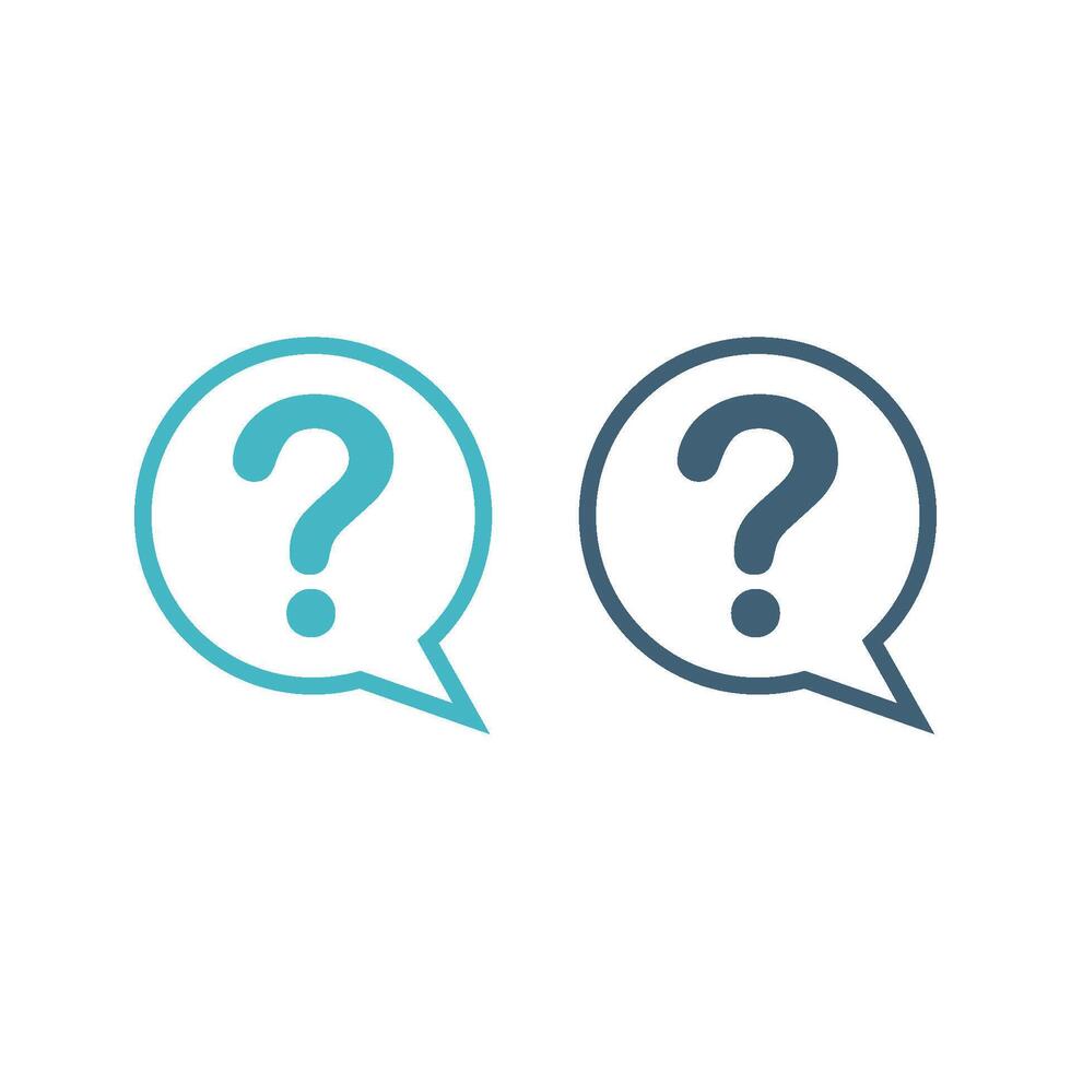 Helpdesk Question Sign Logo Template Illustration Design. EPS 10. vector