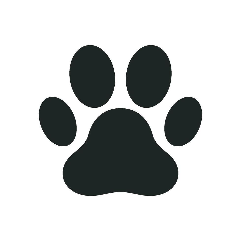 Simple Paw Print Icon Logo Template Illustration Design. EPS 10. vector