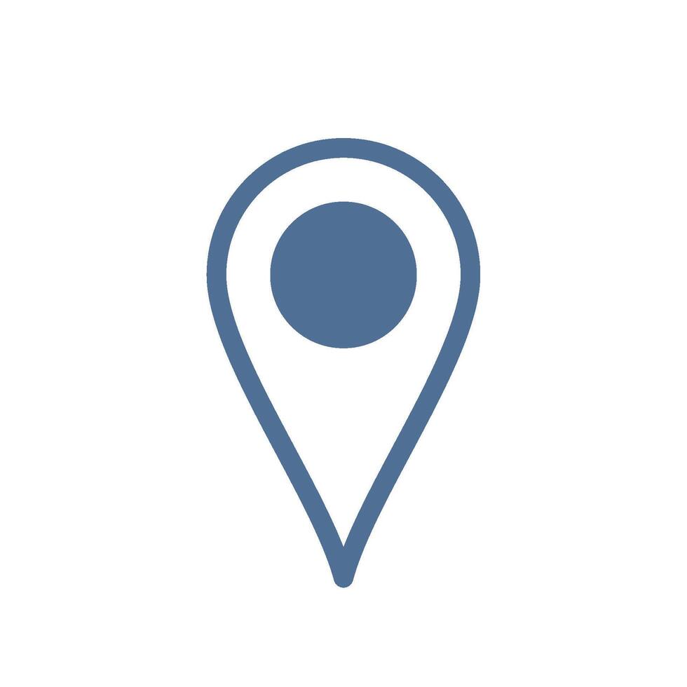 Line Point Locator Map Icon Logo Template Illustration Design. EPS 10. vector
