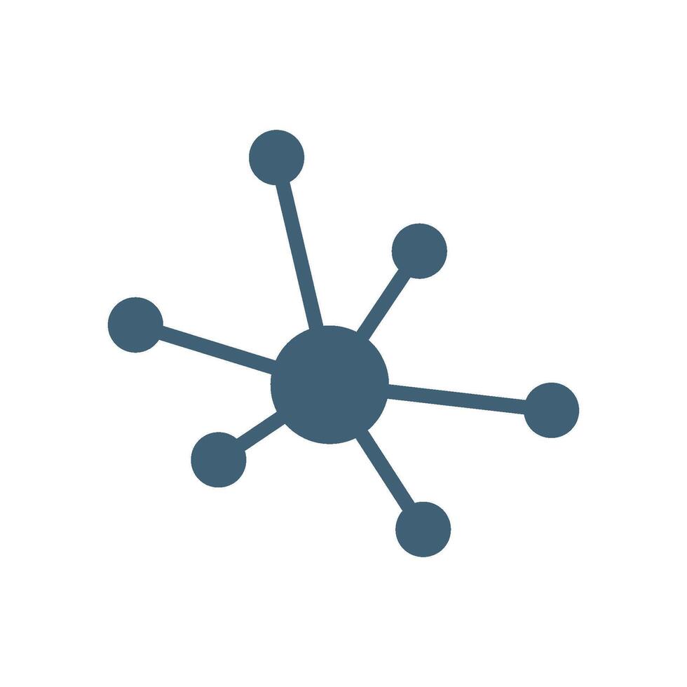 Atom Connected Icon Logo Template Illustration Design. EPS 10. vector