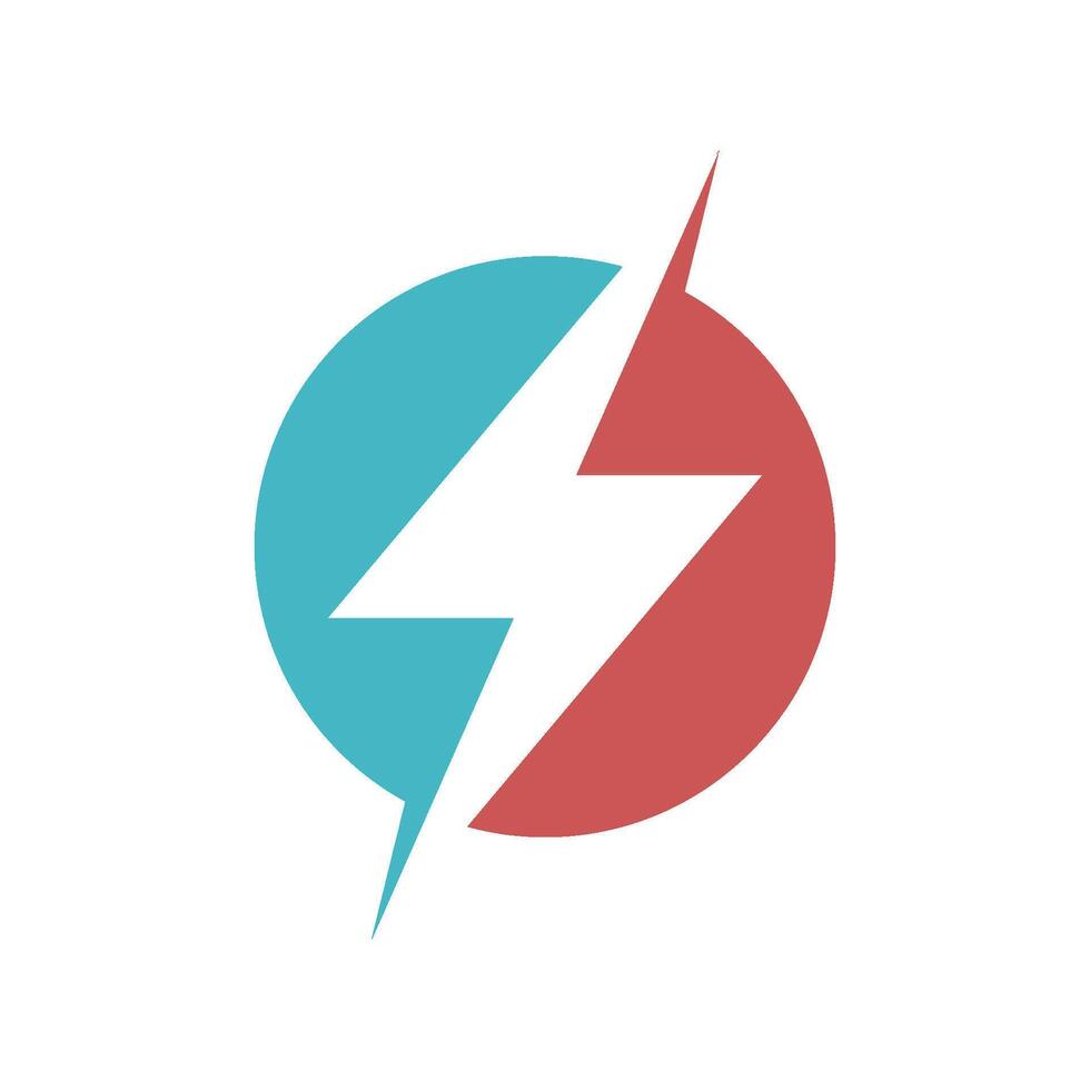 Lighting Bolt Icon Logo Template Illustration Design. EPS 10. vector