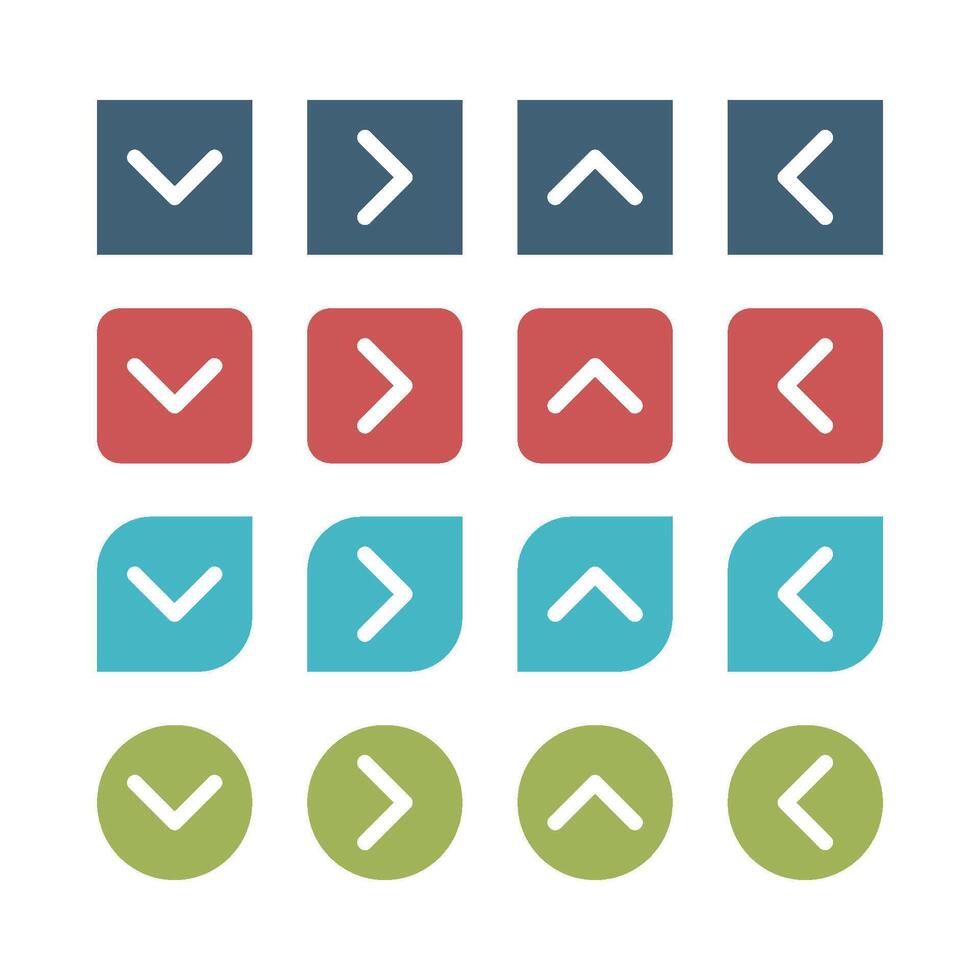 Colorful Arrow Set Border Shape Colorful Logo Template Illustration Design. EPS 10. vector