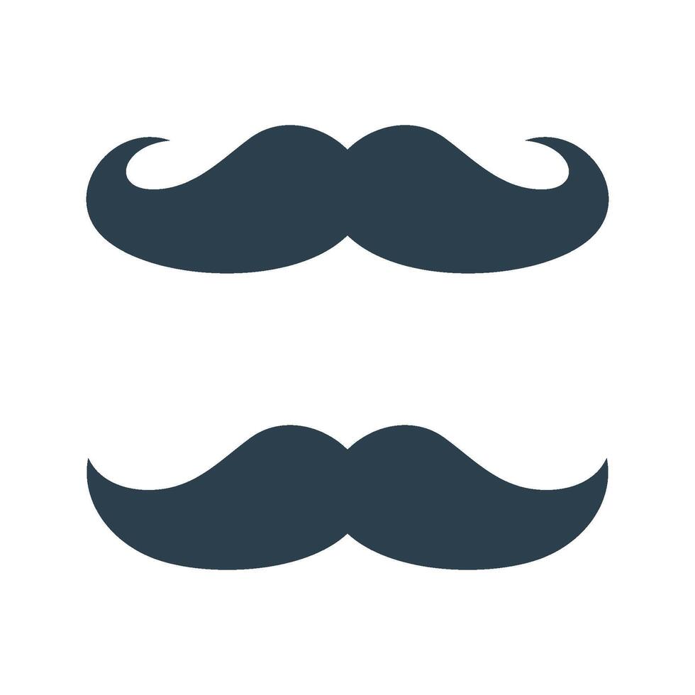 Set Mustache Icon Logo Template Illustration Design. EPS 10. vector