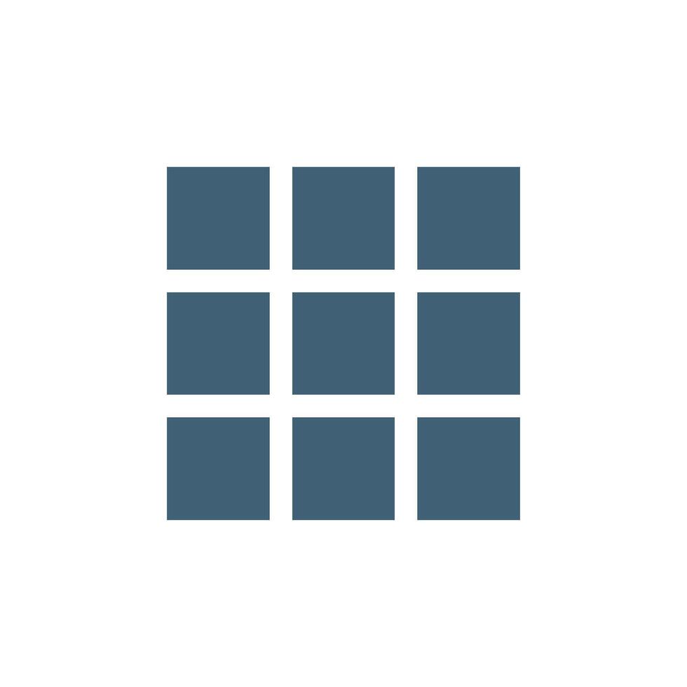 Cubic Game Widget Square Icon Logo Template Illustration Design. EPS 10. vector