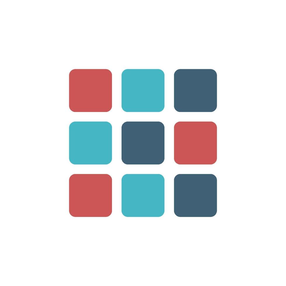 Cubic Game Widget Icon Logo Template Illustration Design. EPS 10. vector