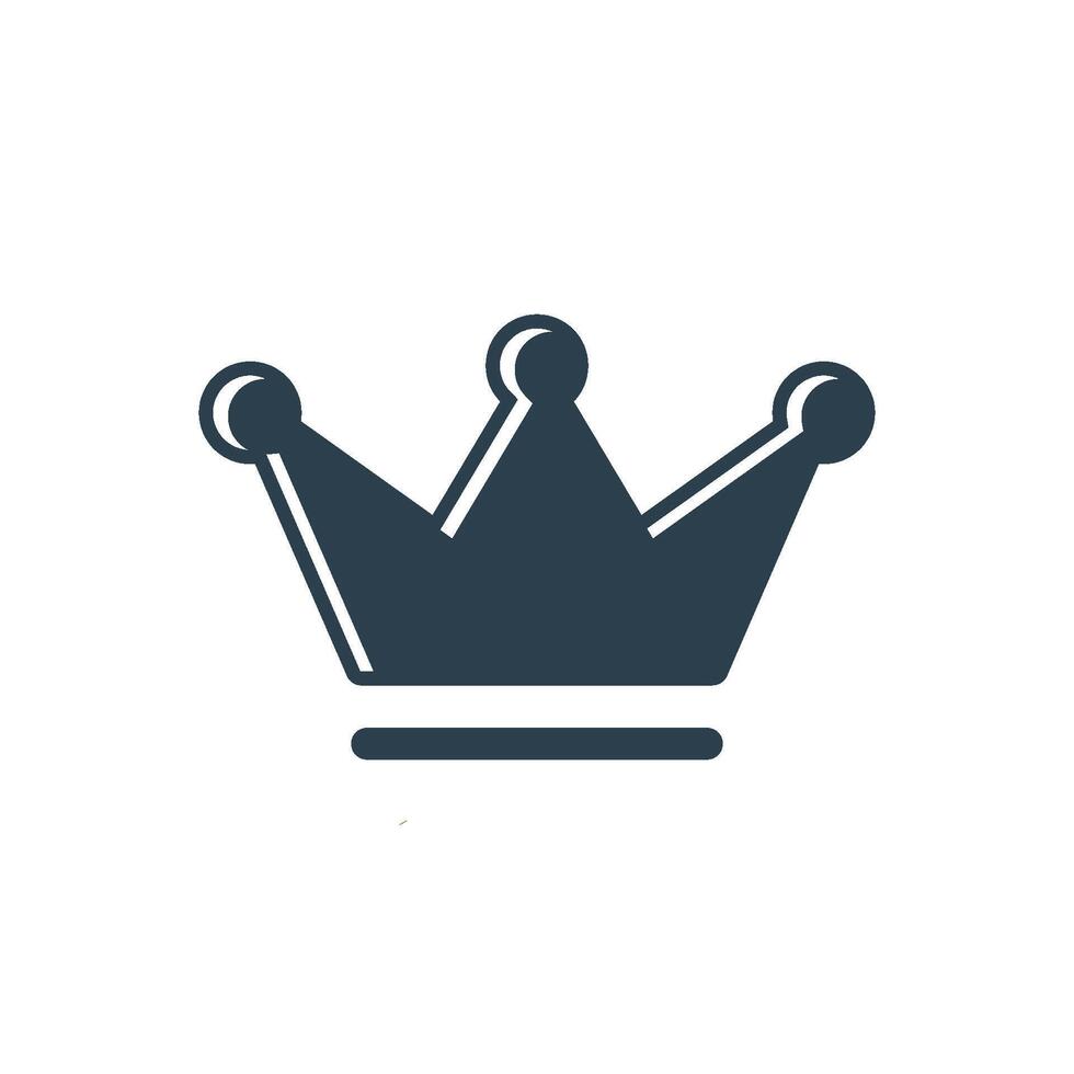 Decorative Crown Icon Logo Template Illustration Design. EPS 10. vector