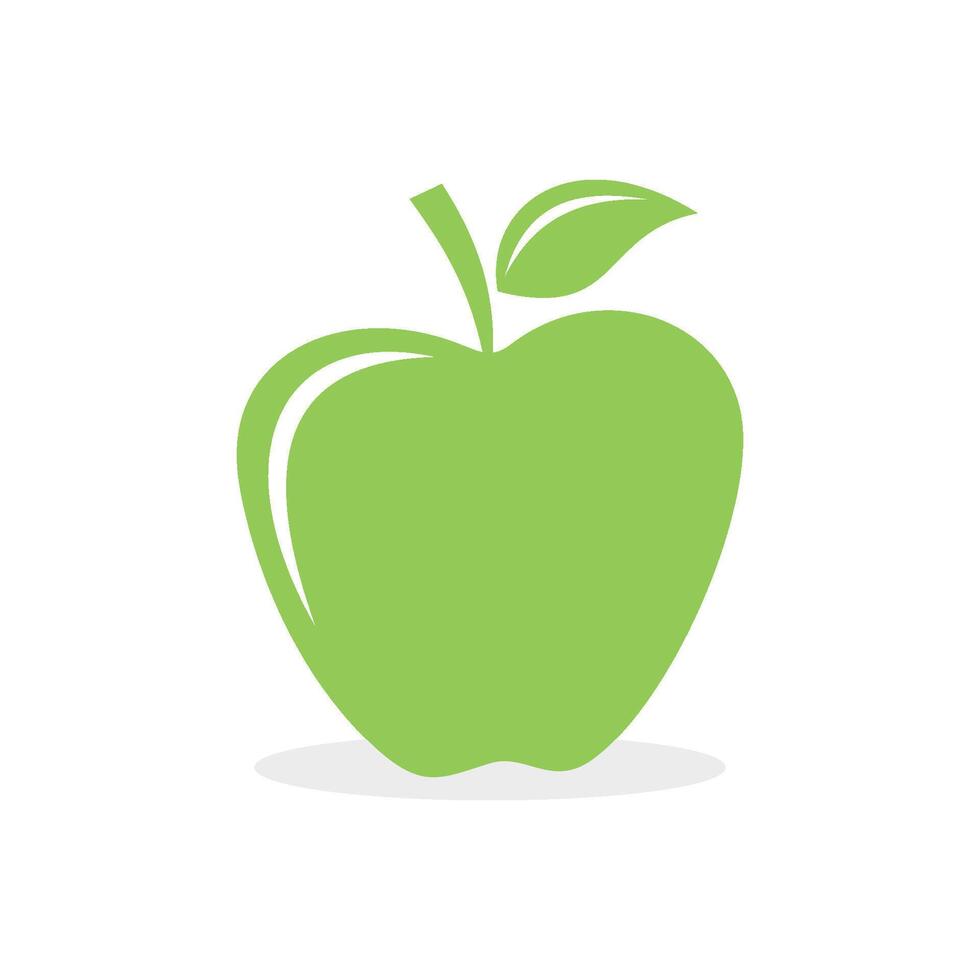Green Apple Icon Logo Template Illustration Design. EPS 10. vector
