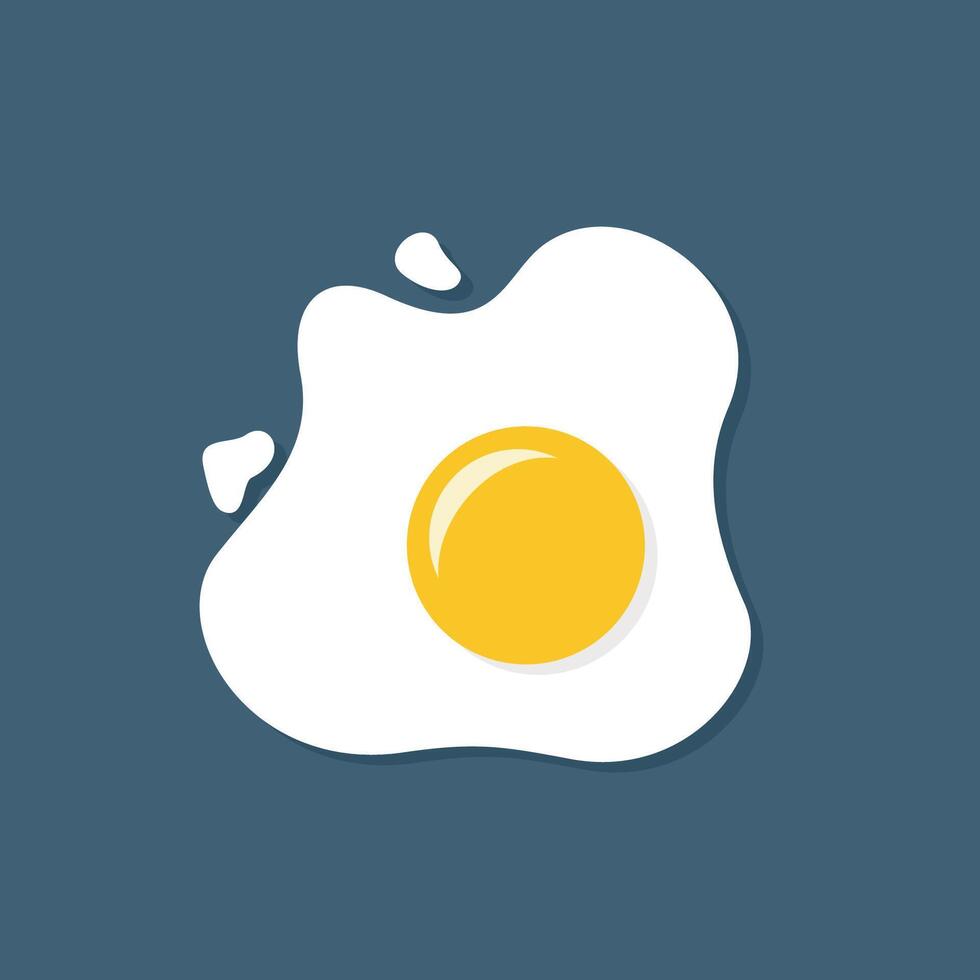 Colorful Fried Egg Icon Logo Template Illustration Design. EPS 10. vector