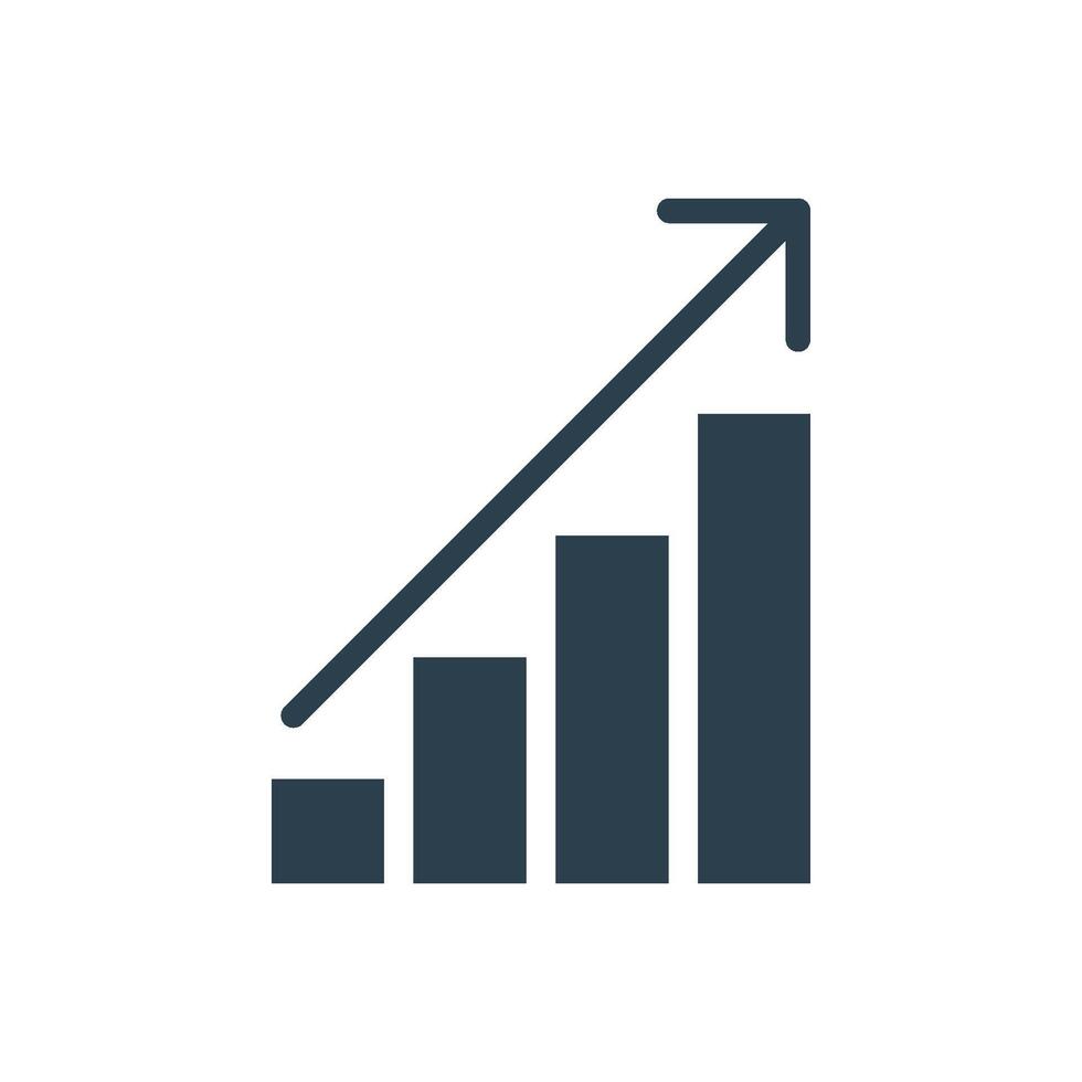 Line Arrow Finance Stock Chart Logo Template, Stock Exchange Illustration Design. EPS 10. vector