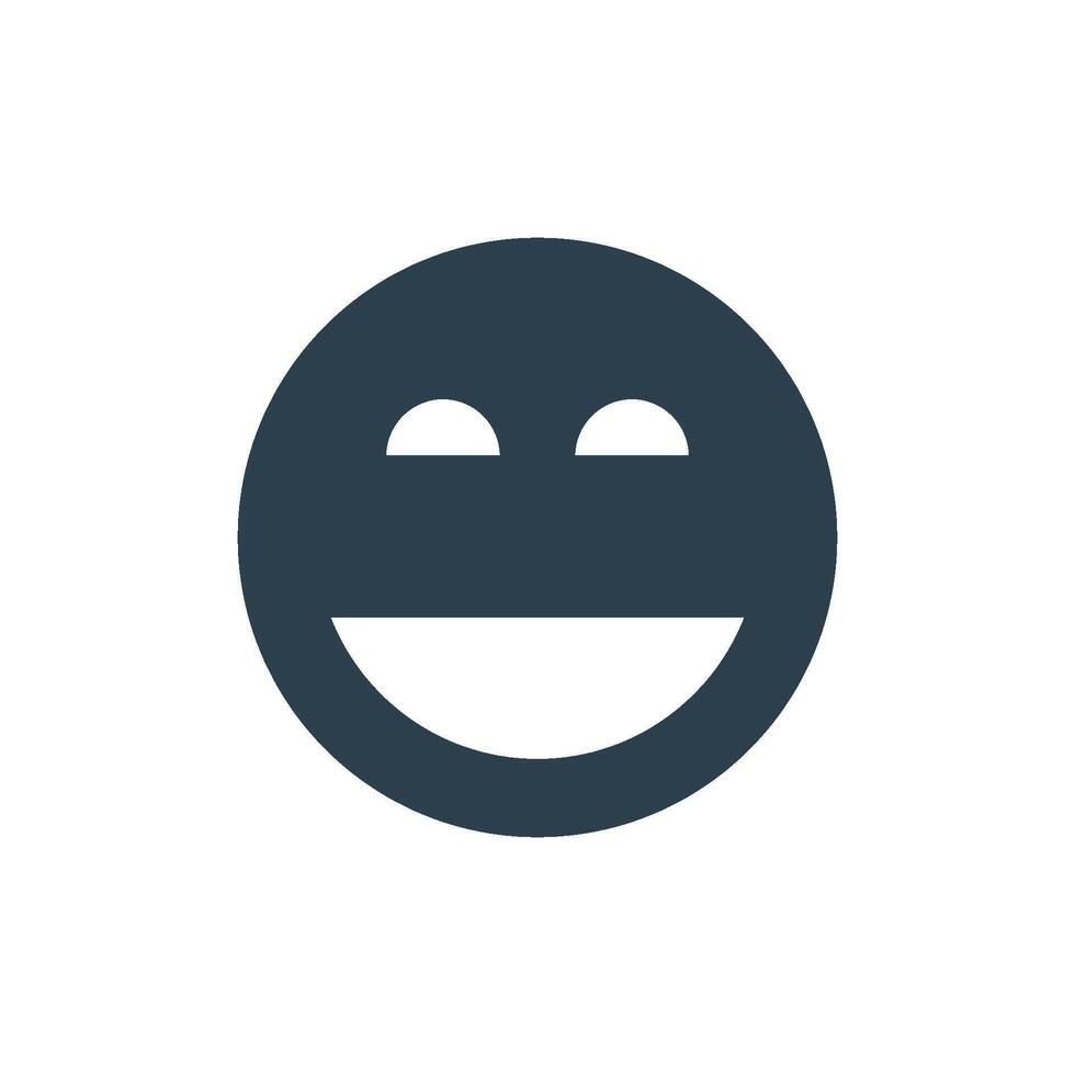 Bold Smiley Emoticon Logo Template Illustration Design. EPS 10. vector
