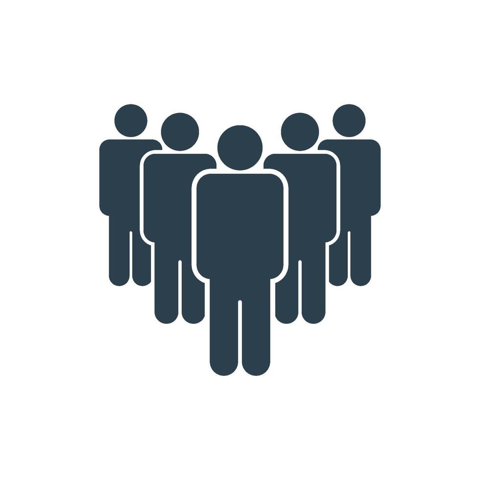 Blue Teamwork Icon Logo Template Illustration Design. EPS 10. vector