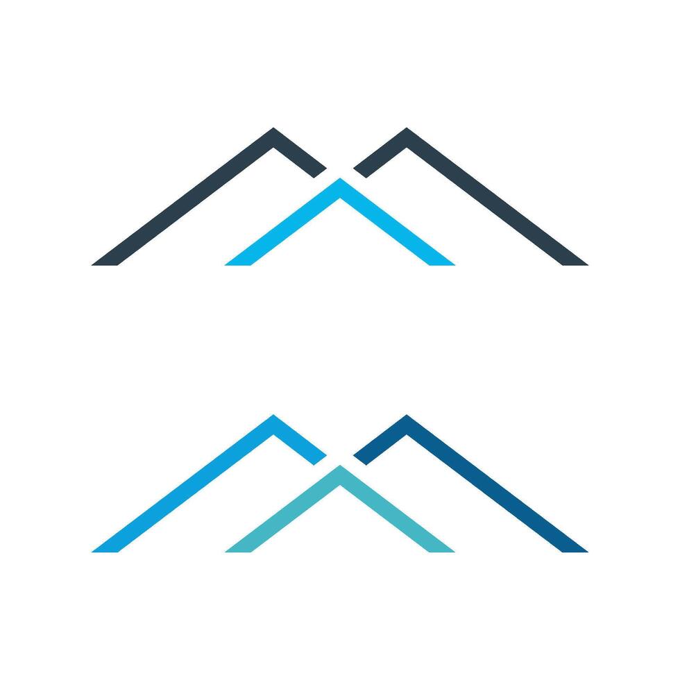 Set Simple Line Home Icon Logo Template Illustration Design. EPS 10. vector