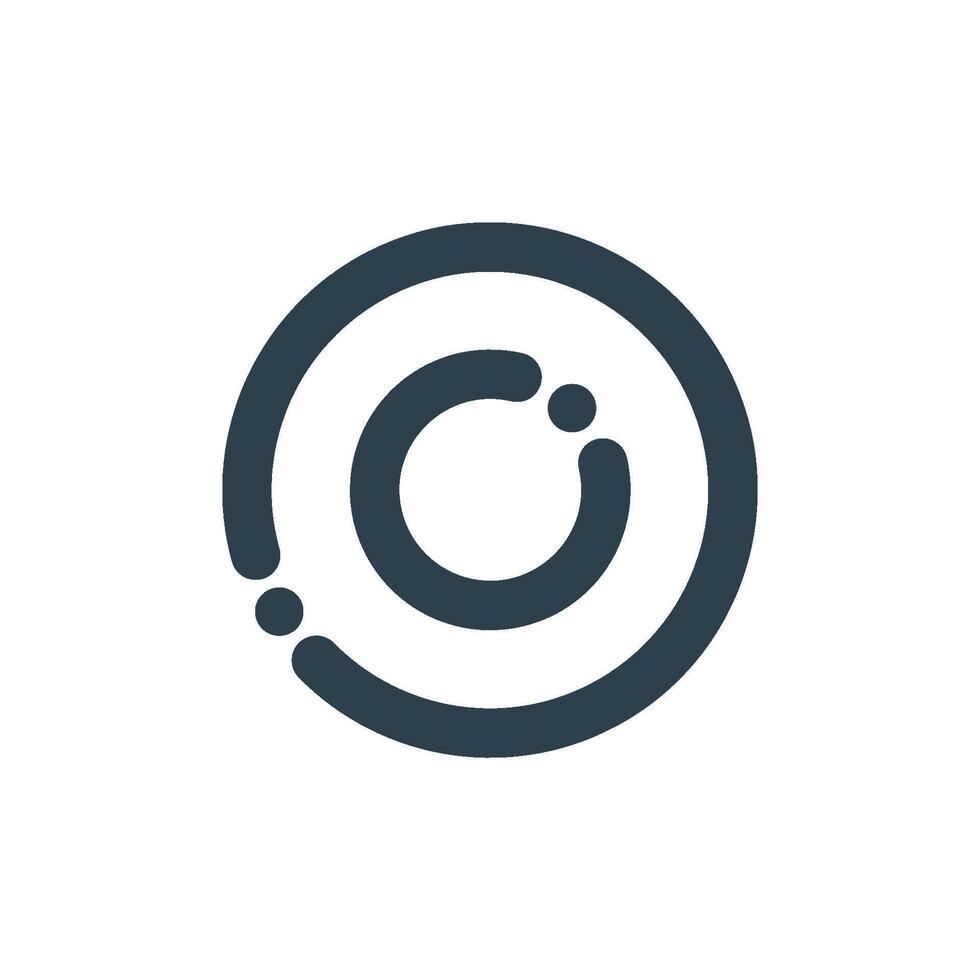 Abstract Line Letter O Icon Logo Template Illustration Design. EPS 10. vector