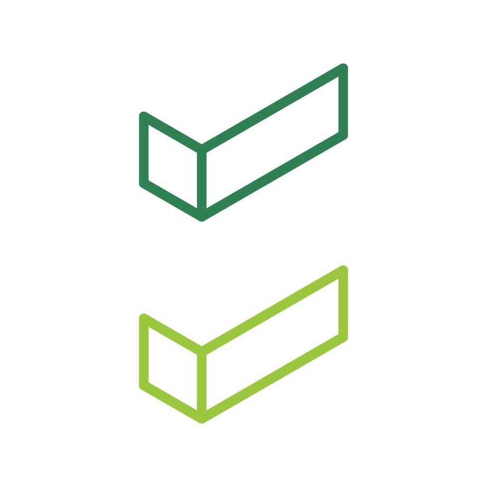 Abstract Line Art Check Mark Icon Logo Template Illustration Design. EPS 10. vector