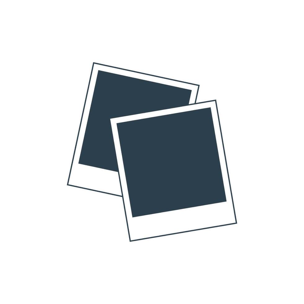 Photo Paper Icon Logo Template Illustration Design. EPS 10. vector