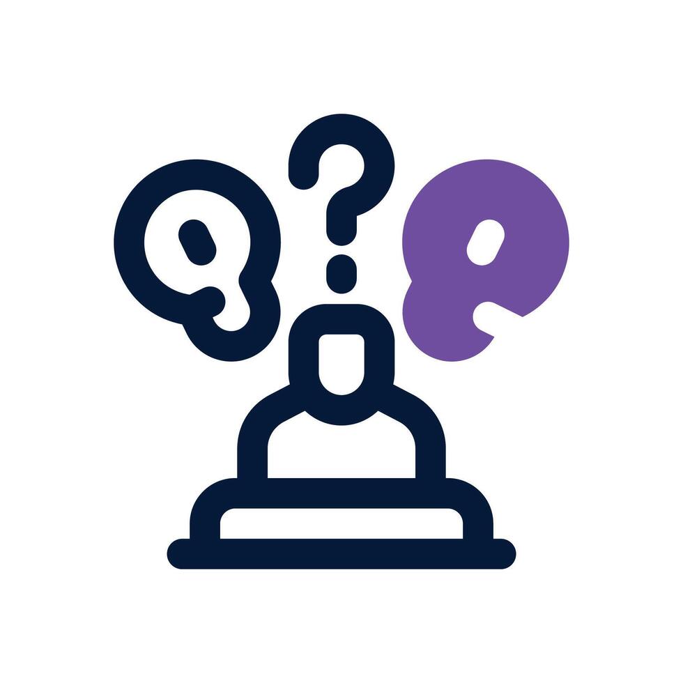 confidence dual tone icon. Sleek and modern icon for websites, mobile apps, marketing materials, and corporate design. Fully scalable and ready to use. vector