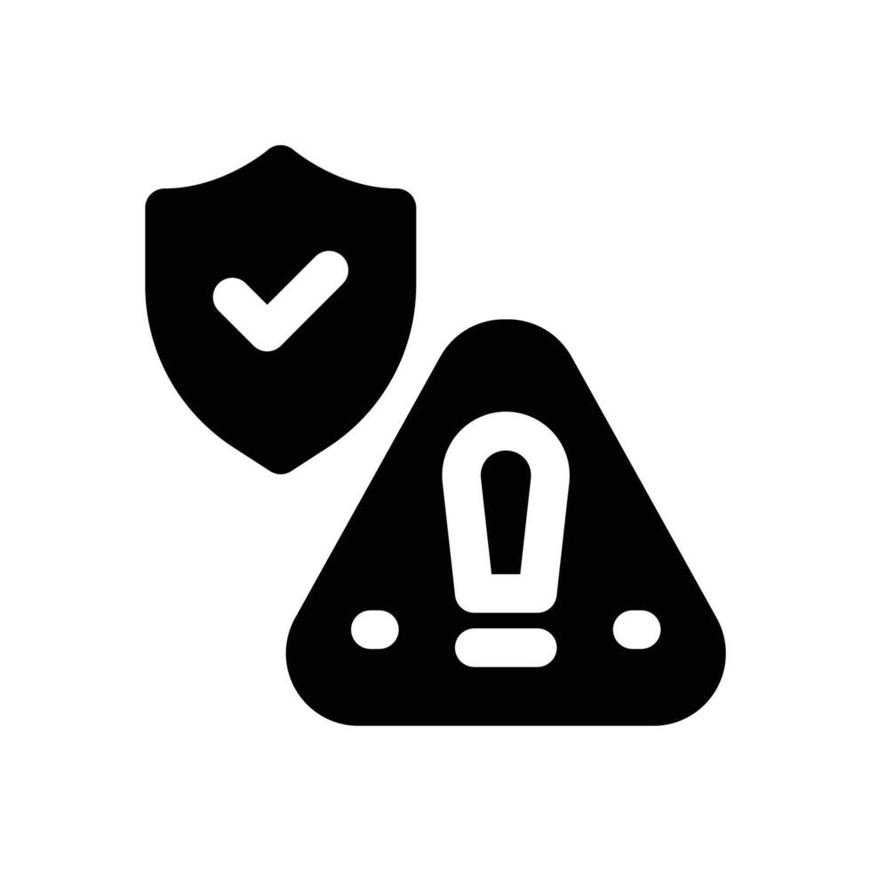 prevention glyph icon. Strong and solid icon for websites, mobile interfaces, presentations, and visual branding. High quality and easy to edit. vector