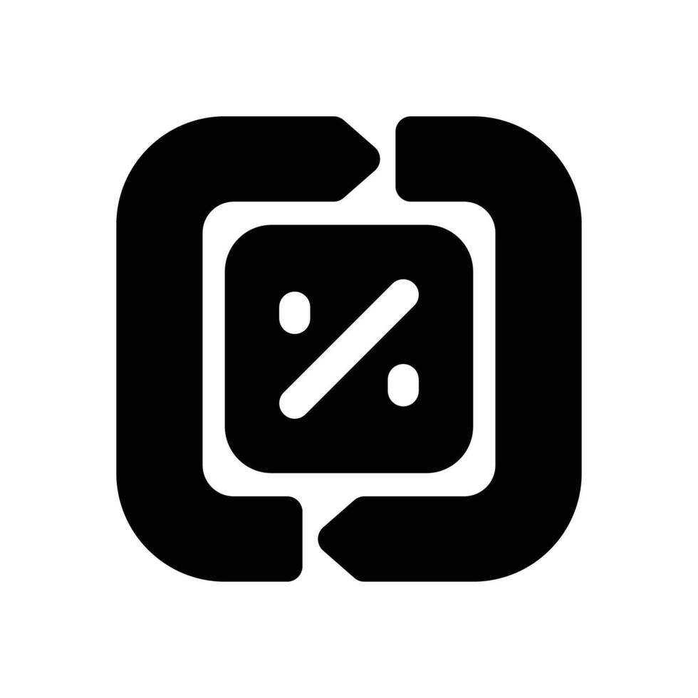 exchange rate glyph icon. Strong and solid icon for websites, mobile interfaces, presentations, and visual branding. High quality and easy to edit. vector