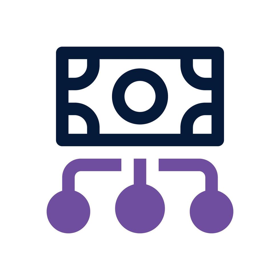 budgeting dual tone icon. Sleek and modern icon for websites, mobile apps, marketing materials, and corporate design. Fully scalable and ready to use. vector
