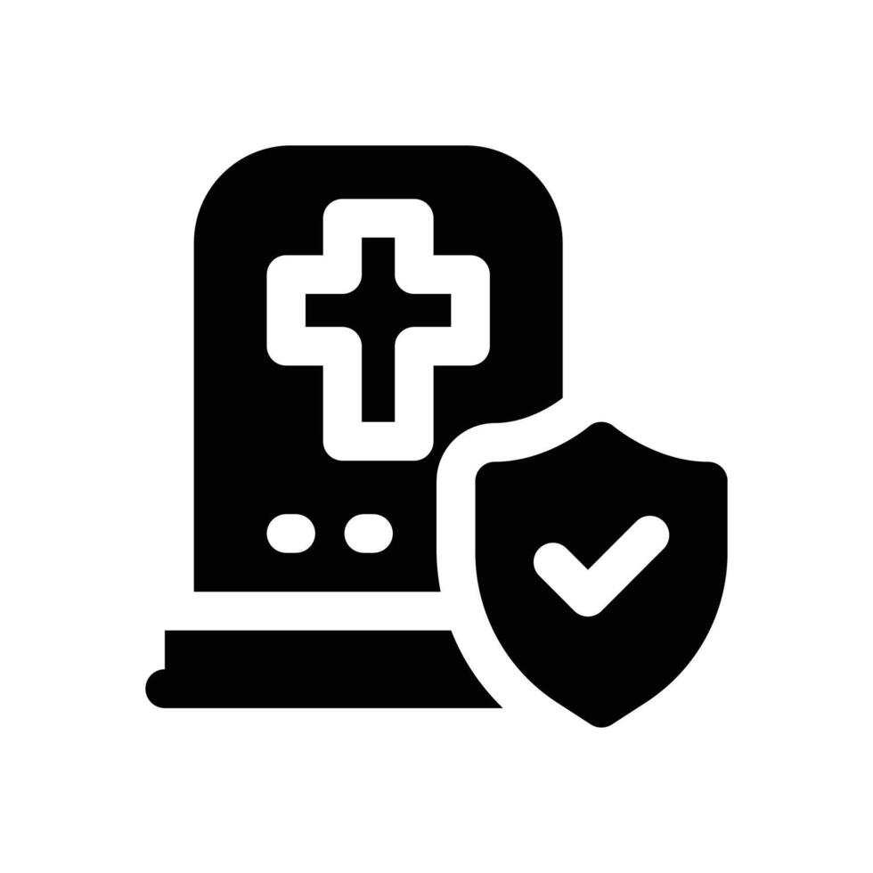 funural glyph icon. Strong and solid icon for websites, mobile interfaces, presentations, and visual branding. High quality and easy to edit. vector